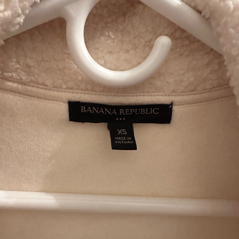 BANANA REPUBLIC OUTLET | White Zip-up Bomber Jacket Size XS - Picture 3 of 6